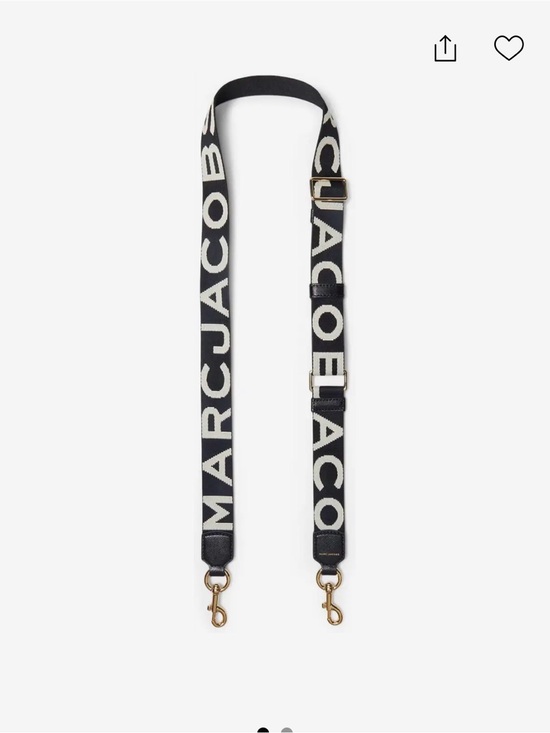 Marc Jacobs Handbags - Marc Jacobs Black and White Logo Webbing Strap NWOT